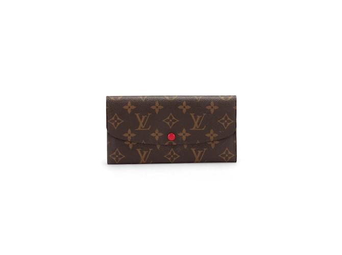 Louis Vuitton Monogramm-Josephine-Geldbörse M61656 Braun Leinwand  ref.1053148