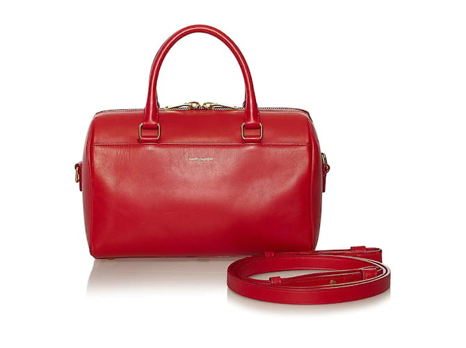 Yves Saint Laurent Classic Baby Duffle Bag Red Leather  ref.1053154