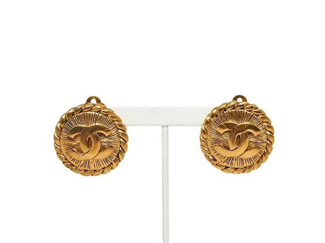 CHANEL Brass Clip - On Fashion Earrings for sale