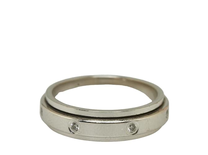 Piaget 18k Gold Diamond Possession Ring Silvery Metal  ref.1053185