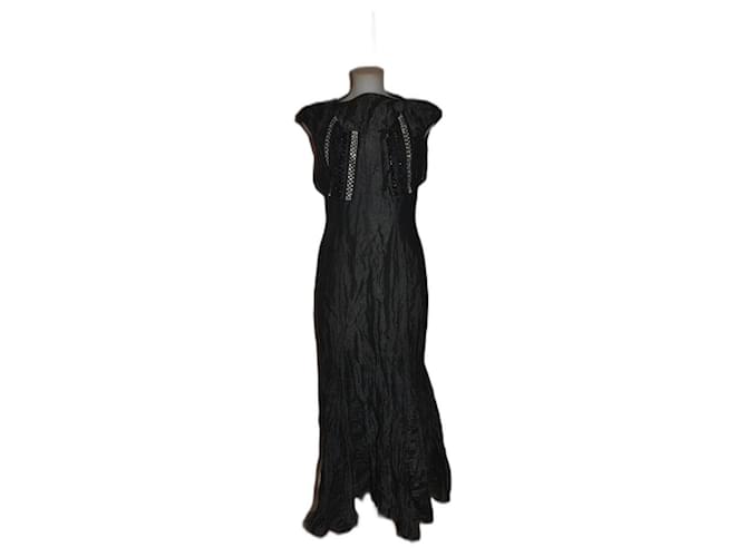 Mariella Burani Evening gown Black Synthetic Cotton  ref.1053292