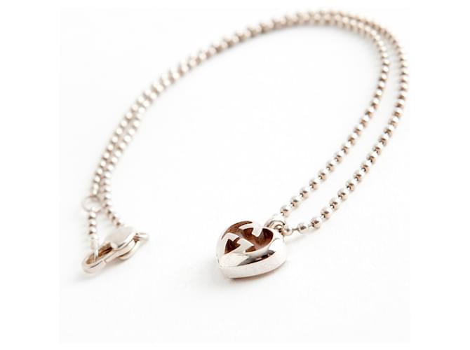 G Gucci necklace Silvery Silver  ref.1053484