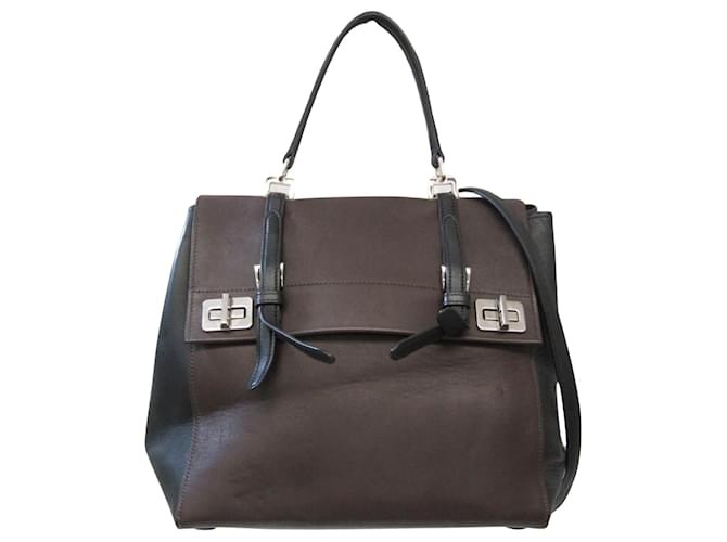 Prada Saffiano Marrone Pelle  ref.1053528