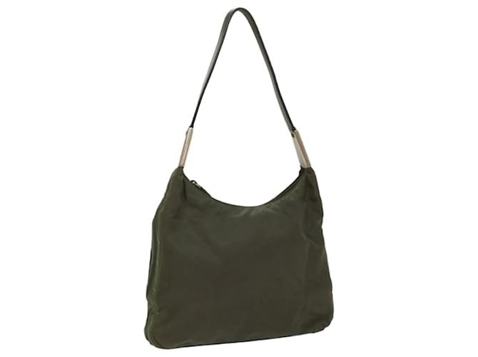 PRADA Shoulder Bag Nylon Khaki Auth cl699  ref.1053614