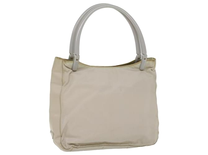 PRADA Shoulder Bag Nylon White Auth cl689  ref.1053676