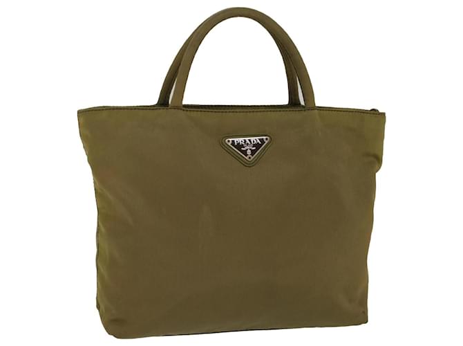 PRADA Hand Bag Nylon Khaki Auth cl685  ref.1053681