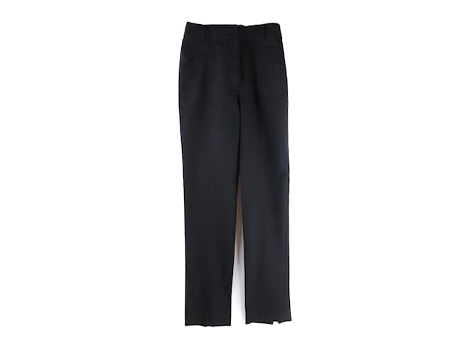 Pantalon SAINT LAURENT T.fr 38 Wool Laine Noir  ref.1053813
