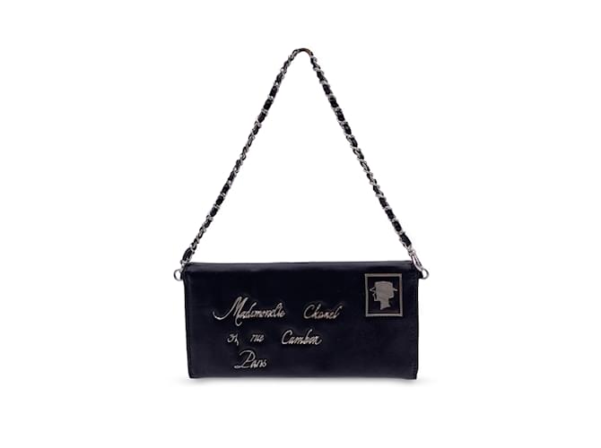 Chanel Black Leather Limited Edition Mademoiselle Postcard Mini Bag  ref.1053861 - Joli Closet