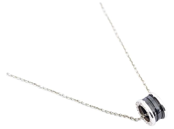 Bulgari Silver B.Zero1 pendant necklace Silvery Metal  ref.1053936