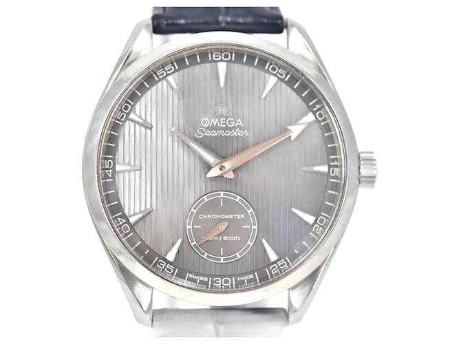 Omega Automatic Seamaster Aqua Terra Wrist Watch Silvery Steel Metal  ref.1053945