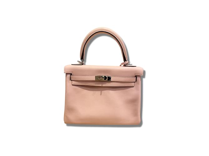 Kelly Hermès HERMES  Handbags T.  leather Pink  ref.1053987