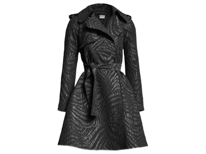 LANVIN FOR H&M WOOL TRENCH COAT Black Polyamide Acrylic  ref.1054054