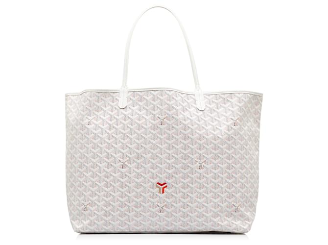 Goyard Saint Louis Claire Voie GM Tote Bag - White