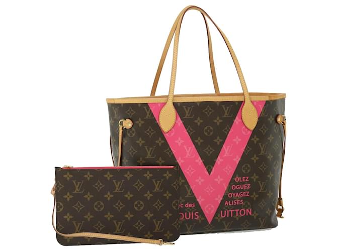 LOUIS VUITTON Monogram Neverfull MM Cabas Grenard M41602 Auth LV 51265A Toile Monogramme  ref.1054245