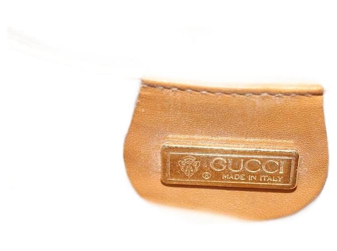 GUCCI Micro GG Canvas Shoulder Bag PVC Leather Beige 004 256 0024 auth 52110  ref.1054303
