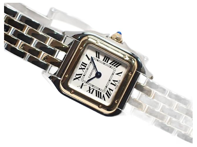 CARTIER Panthere de SM 2row SS xYG combination '17 purchased Womens Silvery Steel  ref.1054333