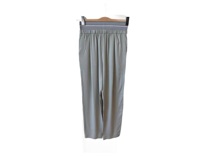FABIANA FILIPPI Pantalon T.CA 38 silk Soie Bleu  ref.1054412