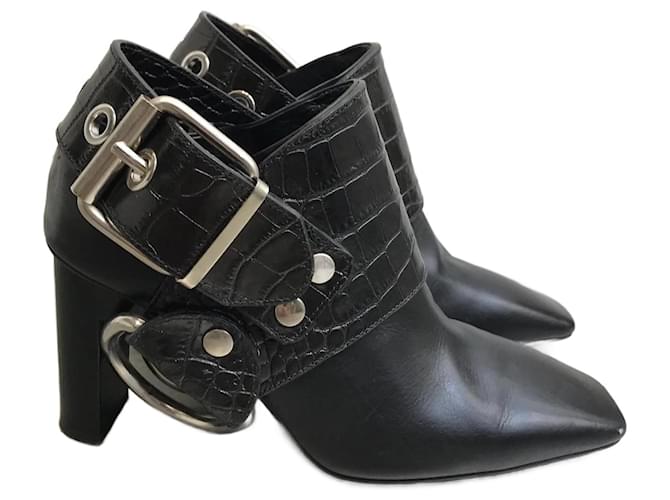 Autre Marque ALYX  Ankle boots T.eu 37 leather Black  ref.1054443
