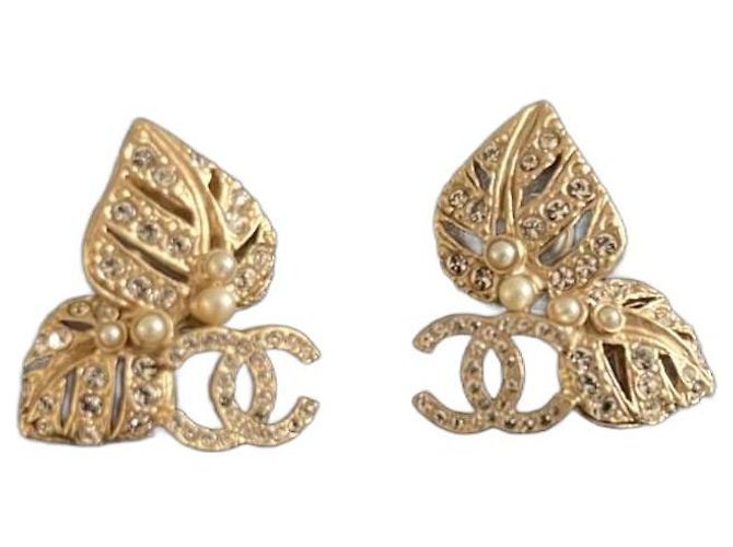Orecchini Chanel Oro Gold hardware 