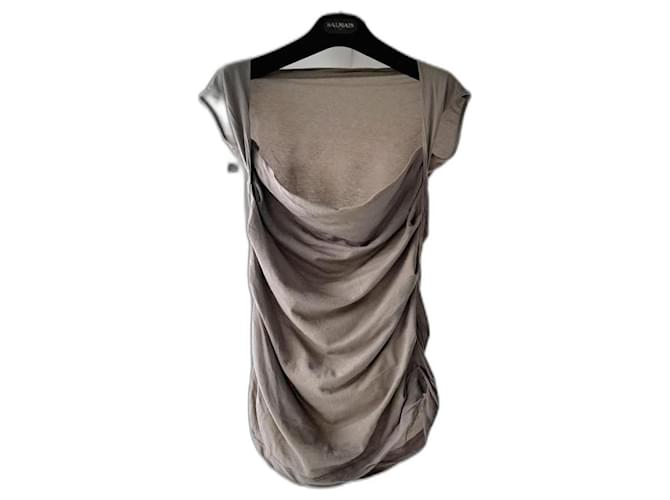 Iro Tops Cinza Viscose  ref.1054473