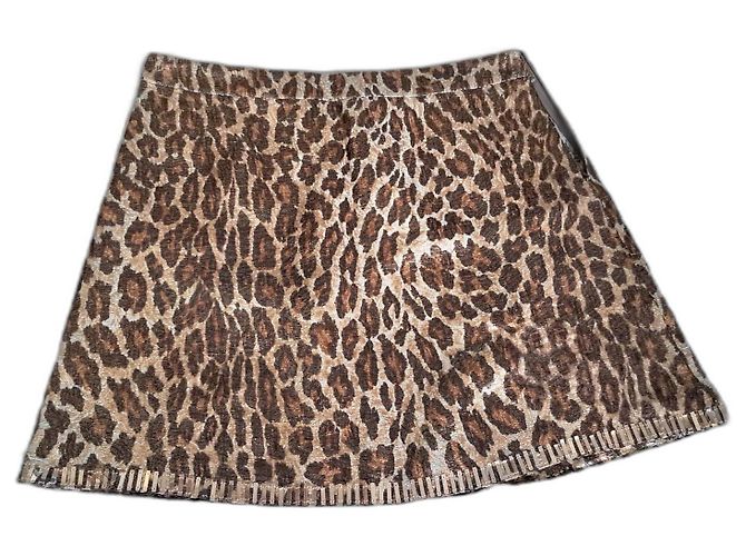 Blumarine Rock aus Wolle Braun