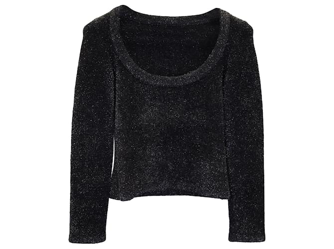 Alaïa Alaia Shimmering Sweater in Black Polyamide Nylon  ref.1054478