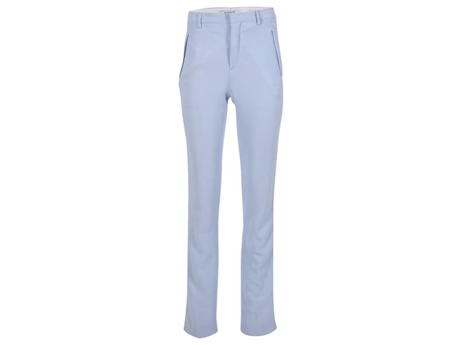 Givenchy Straight Leg Trousers in Light Blue Viscose Cellulose fibre  ref.1054493