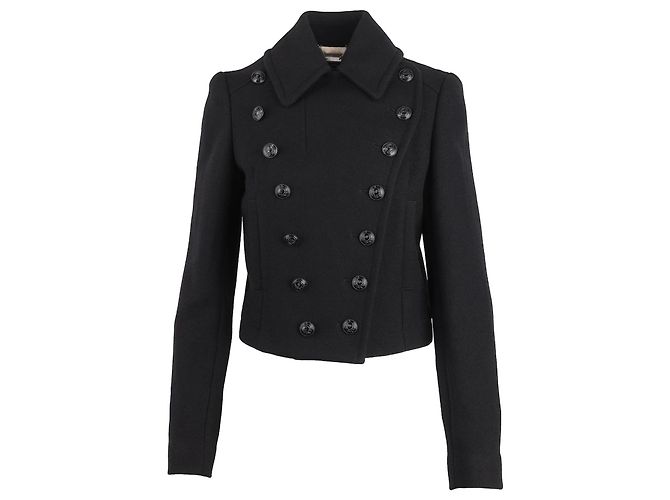 Giacca corta nera Alexander McQueen Nero
