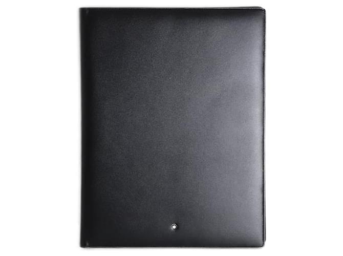 Montblanc Meisterstuck Konferenzmappe aus schwarzem Leder  ref.1054617