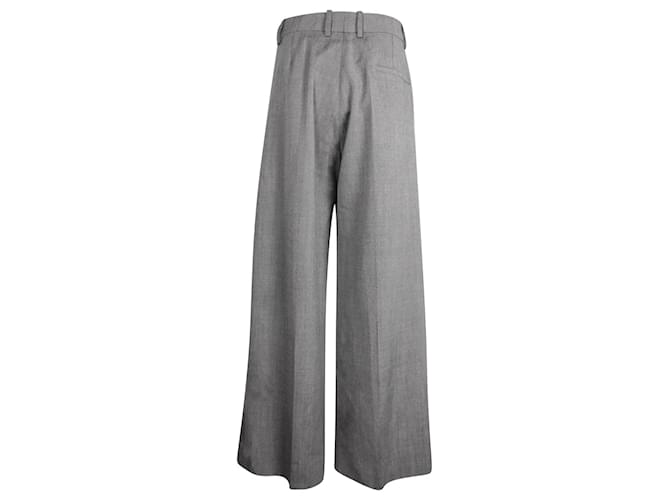 Christian Dior dior Wide Leg Pants in Grey Virgin Wool  ref.1054625