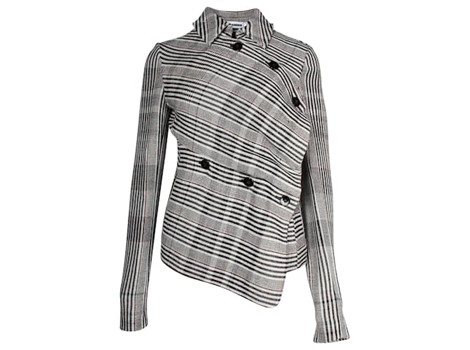 Jil Sander Symmetric Jacket in Grey Wool  ref.1054636