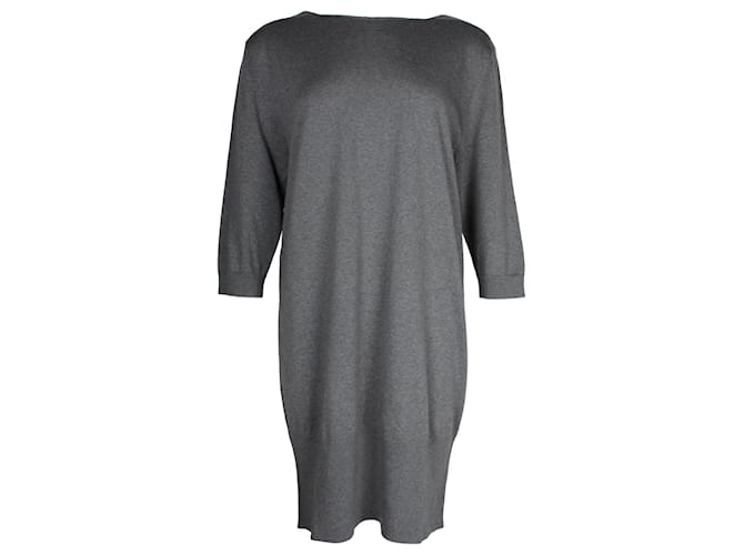 Dries Van Noten Sweater Dress in Grey Wool  ref.1054638