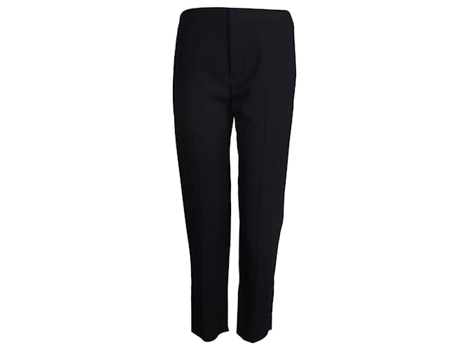 Chloé Straight Leg Trousers in Navy Blue Acetate Cellulose fibre  ref.1054672