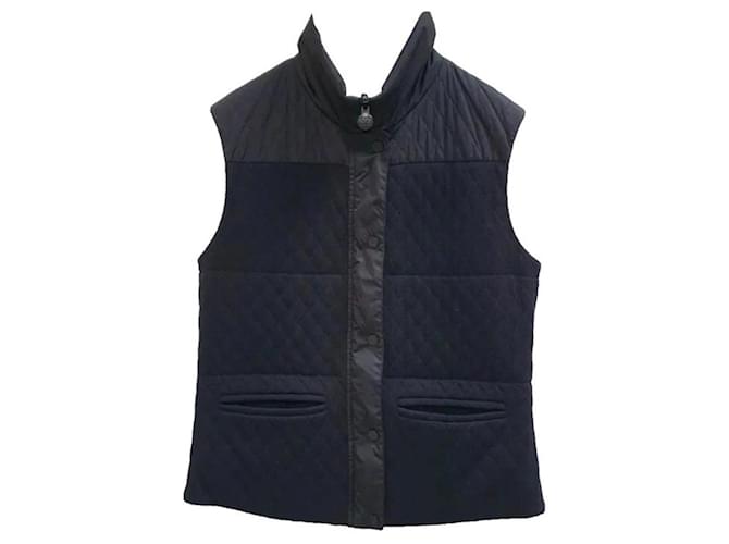 Jaqueta Chanel de lã preta sem mangas Preto  ref.1054717