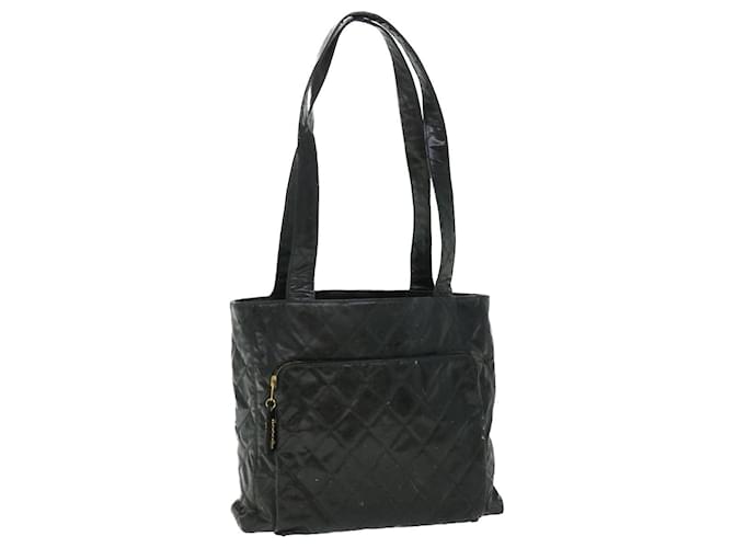 CHANEL Matelasse Shoulder Bag Patent leather Black CC Auth bs7586  ref.1054851