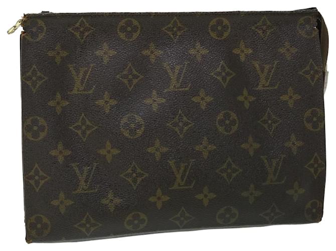 Toilette Poche Monogram Louis Vuitton 26 Pochette M47542 Auth LV 51226 Monogramme  ref.1054854