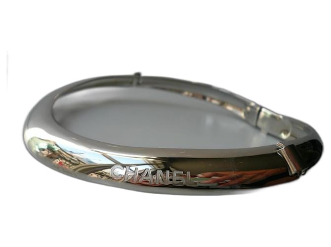 CHANEL – NEUE RING-Halskette Silber Stahl  ref.1054871