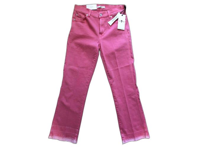 7 For All Mankind Slim Illusion ‘Cropped Boot’ W24 Rosa