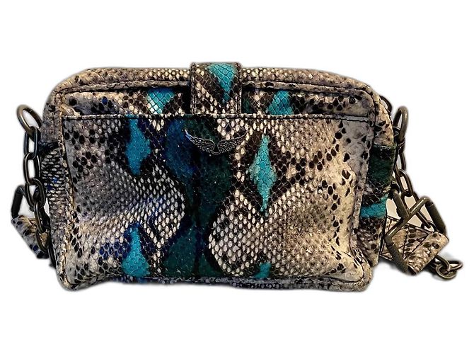 Zadig & Voltaire Borsa a tracolla Zadig&Voltaire Nero Bianco sporco Blu chiaro Verde scuro