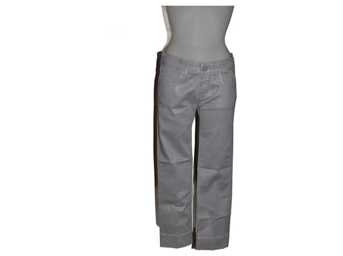 Karl Lagerfeld pantalon Coton Gris  ref.1054901