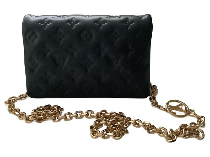Coussin Louis Vuitton cuscino Nero Pelle