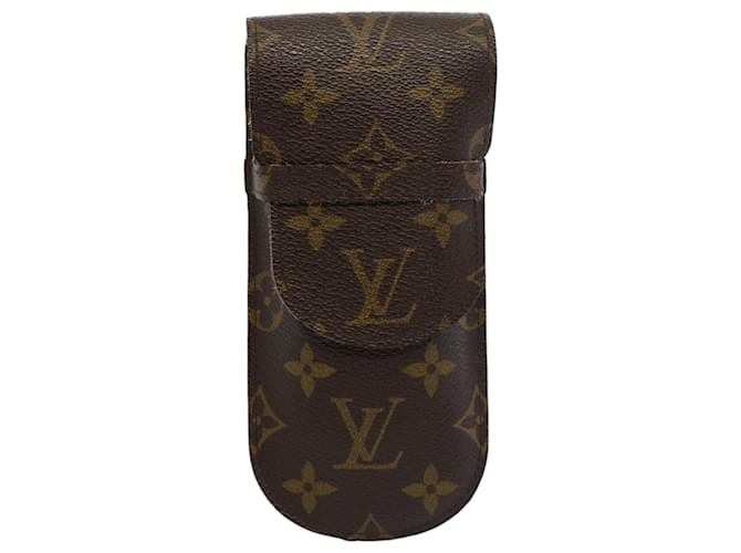 Louis Vuitton Etui à lunettes Toile Marron  ref.1055067