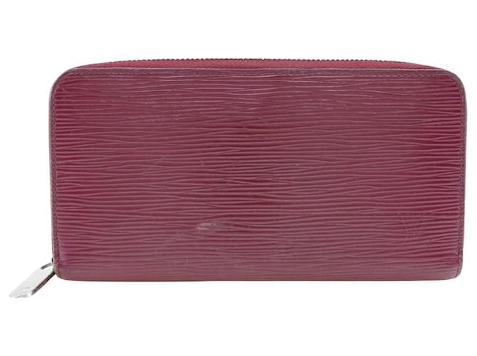 Louis Vuitton Zippy Geldbörse Rot Leder  ref.1055314