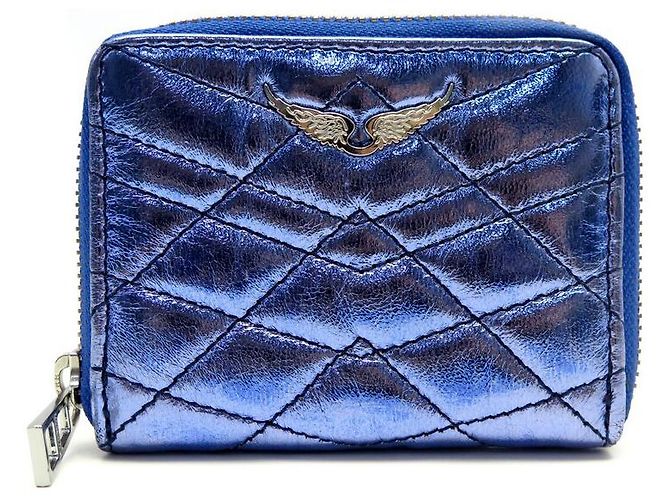Zadig & Voltaire ZADIG& VOLTAIRE MINI ZV QUILTED LEATHER WALLET