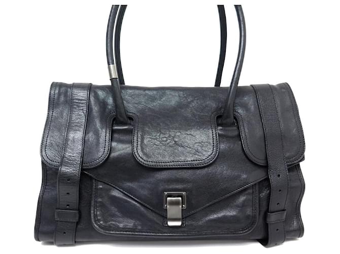 HANDBAG PROENZA SCHOULER PS1 MEDIUM BLACK LEATHER BLACK LEATHER HAND BAG