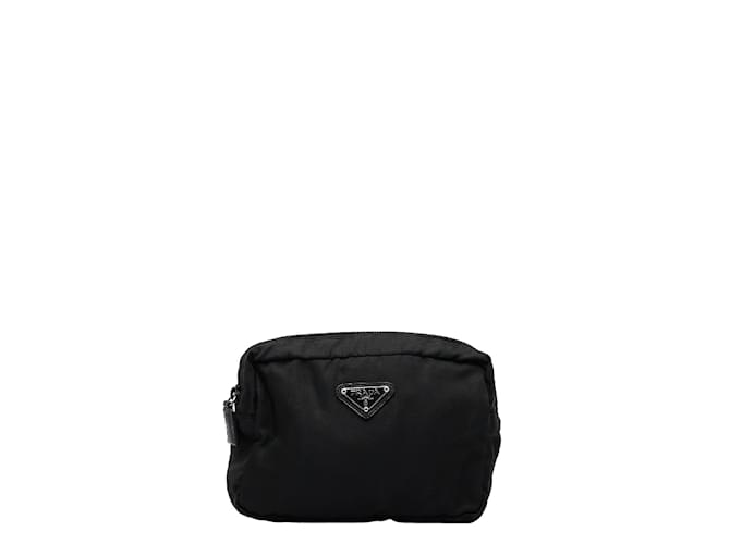 Prada Tessuto Accessory Pouch Black Cloth ref.1055448 Joli Closet