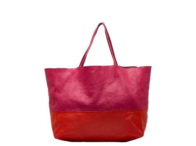 Céline Bicolor Horizontal Cabas Tote