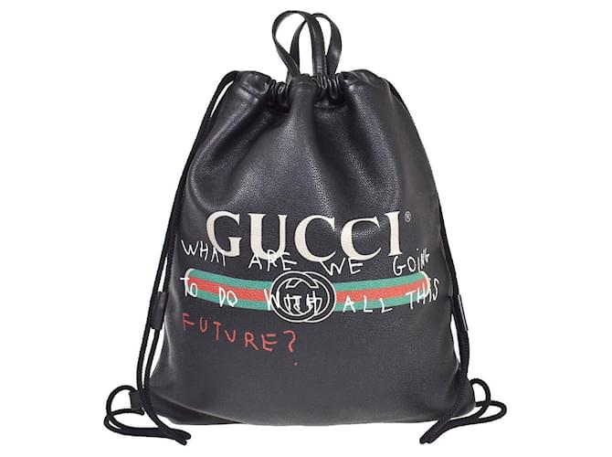 Gucci Coco Capitan Nero Pelle  ref.1055496