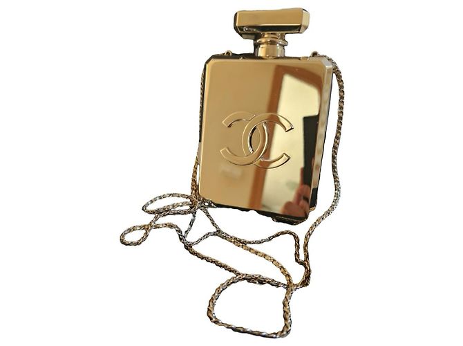 sac bouteille chanel Doré