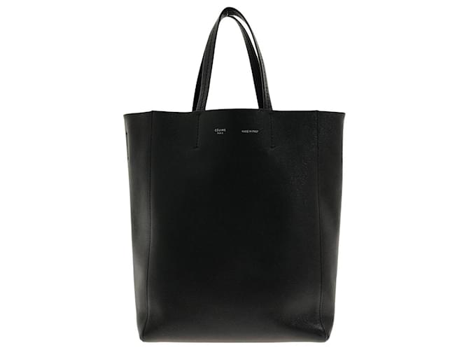 Céline Vertical Cabas Black Leather  ref.1055578